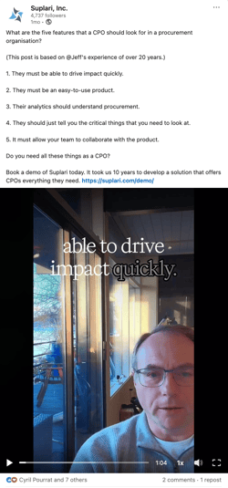 GenerateMore for LinkedIn personal brand example 3