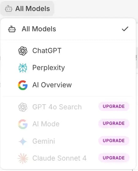 Peec AIs AI search engines