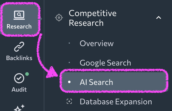 SE Ranking Competitors search