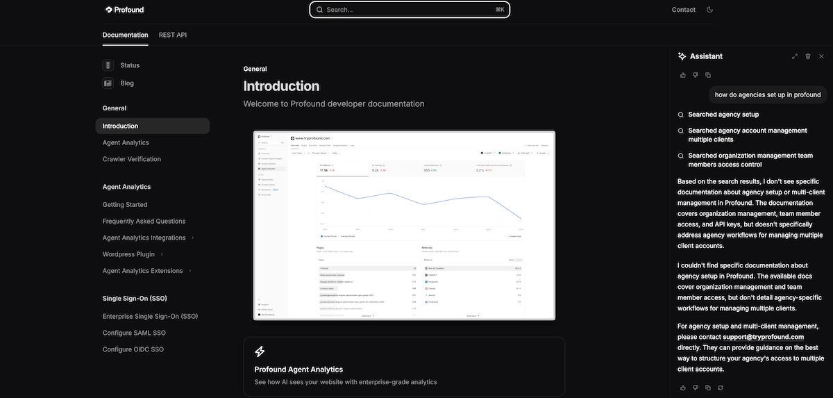 seo agencies and profound (tryprofound.com)